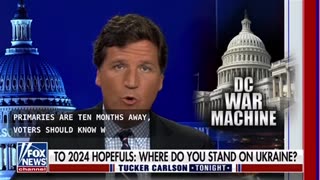 Tucker with presidential questions.