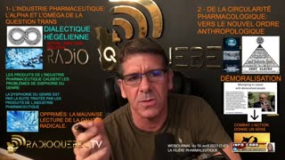 Extrait du WEBJOURNAL de RADIO-QUÉBEC du 16 avril 2023 - LA FILIÈRE PHARMACEUTIQUE - Dialectique