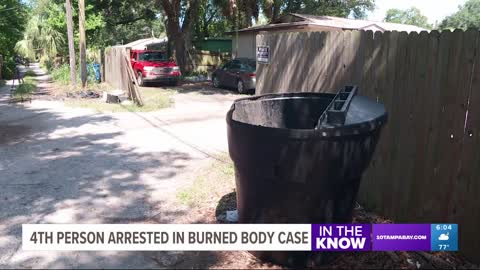 4th person arrested after woman's body found burned in St. Pete alley