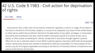 42 USC 1983 "CIVIL ACTION FOR DEPRIVATION OF RIGHTS" - EASY MEMORIZATION
