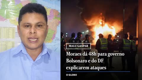 Alexandre de Moraes dá 48h para governo Bolsonaro e do DF explicarem ataques.