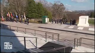 WATCH LIVE Biden and Harris families lay wreath at Arlington National Cemetery