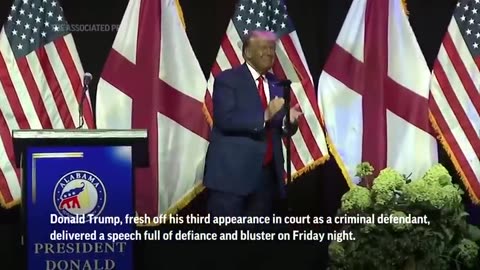 Trump gives fire speech