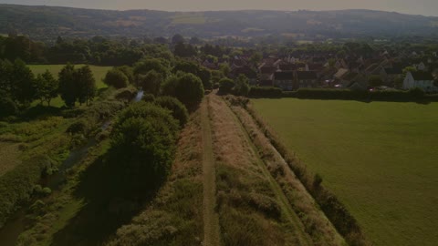 Cheddar caravan and motorhome club campsite, with the DJI Mini 3 Pro.