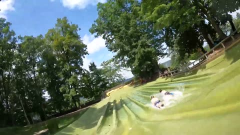 Surf Hill POV, Mountain Creek Waterpark Mat Racing Slide