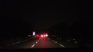 Night Driving in the rain from Southampton to Portsmouth. Speedlapse. 5th Nov 2022