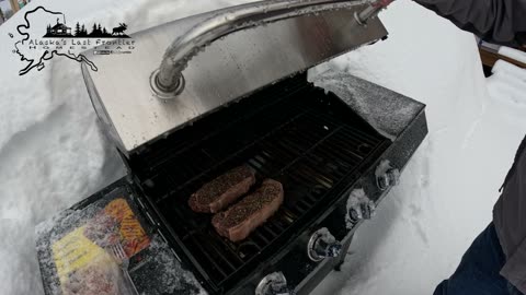 Grilling Steak In Alaska