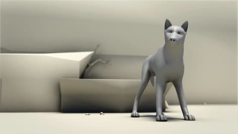 Wild Dog _ wolf 3D animation