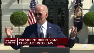 President Biden signs Chips Act into law