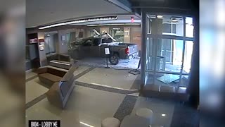 WALLS HAVE EARS: Man Drove Pickup Truck Into Police Department Lobby Because He Wanted To Be Heard