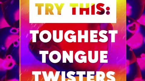 Toughest #TongueTwisters .. ((💪🏻🌪️)) ((🗣️💨))