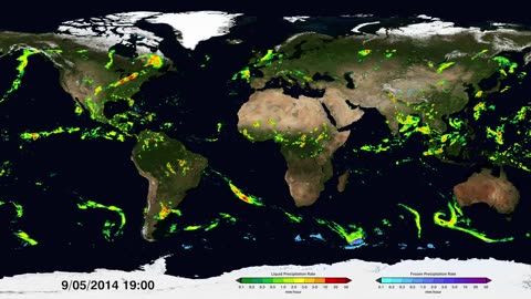 Nasa's Global Tour Of Precipitation In Ultra HD 4K | Orbital Odyssey |