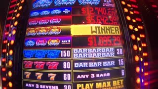 Blazing Gems High Limit Slot Machine Hand Pay Jackpot! $27 Bet!