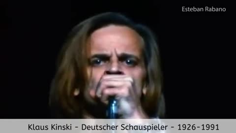 Klaus Kinski - Von wegen irre, wahre Worte...