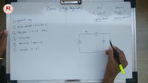 Zener Voltage Regulator Experiment Practical on Breadboard How Zener diode works