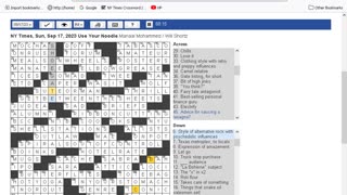 NY Times Crossword 13 Aug 23, Sunday - Part 2