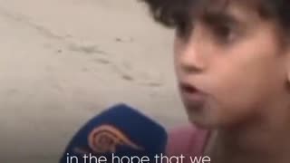 Palestinian girl explains the situation in Gaza and her experience