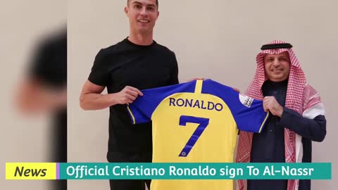 Cristiano Ronaldo signed for club Al-Nassr officialconfirmed