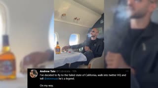 Andrew Tate Takes Private Jet To Twitter HQ After Elon Musk Unban