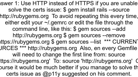 How to tell gem command not to use SSL