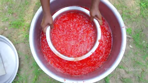 BIG ICE CREAM _ Biggest Stick ice making _ Watermelon ice _ Kiwi ice _ Milk ice _ Fruit ice Making