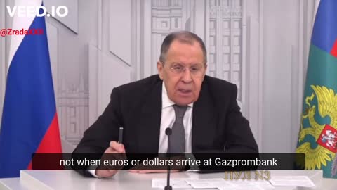 Russian FM Lavrov on paying for gas in rubles: Our money has been stolen.More than 300 billion euro