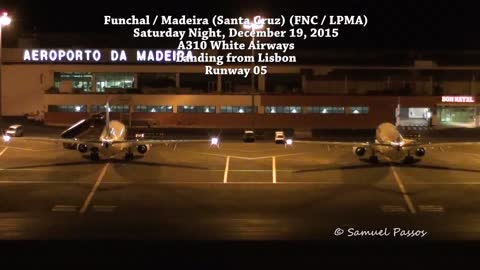 CHECKLIST FAILURE No Landing Lights at NIGHT (A310 White Airlines) Madeira