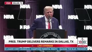 President Trump Speaks At NRA