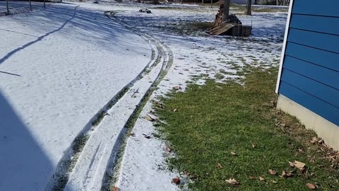 Arrma Big Rock 6s rc truck out in the snow.