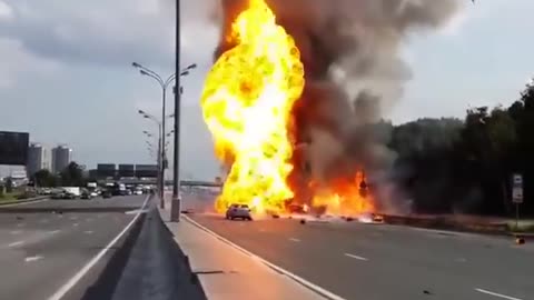 tesla in fire