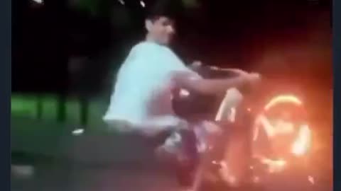 Bro think he is a ghost rider👻🔥 #funny #virul
