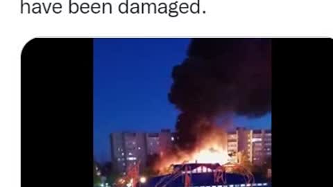 Reports that a Su-34 military jet crashed into the residential building in Yeysk, In Russia