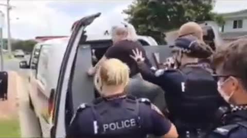 Aussie Elderly Lady Arrested for Not Asking Shoppers to Show Proof of VAXX