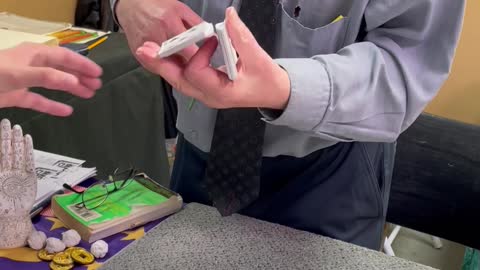 Magician Mark Lewis Performs an Impressive Card Trick