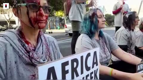 WATCH: African Oil Week Protest at CTICC