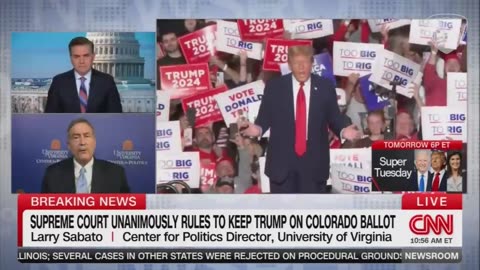 CNN Pretending The 9-0 Supreme Court Trump Ballot Ruling Was Actually 5-4