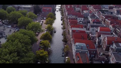 Leiden By Drone 4k DJI Mini 2 Cinematic Video