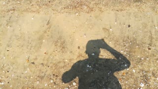 Summer Vacation In Ras El Bar Beach , Windy Fresh Water
