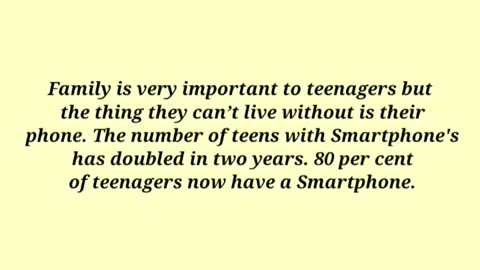 Teenagers Facts