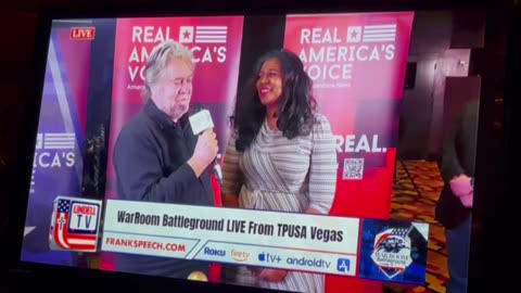 Bannon interviews Karamo at RNC