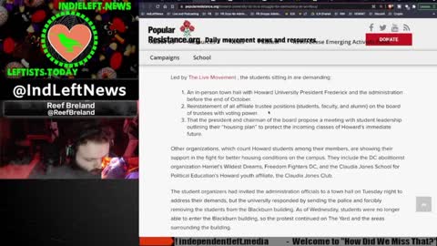 #HowardU Protest Update #BlackburnTakeover [react] a clip from "How Did We Miss That?" Ep 09