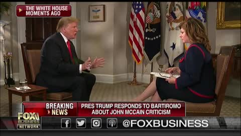 Maria Bartiromo to Trump: ‘Mr. President, [McCain's] Dead. He Can’t Punch Back’