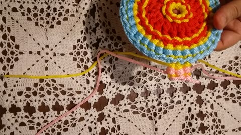 CROCHET TWO COLOURS STITCH ( ORIGINAL AUTHORIAL CREATION )