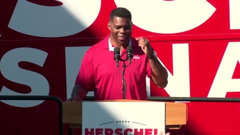 Herschel Walker and RNC chair speak at campaign rally in Greensboro