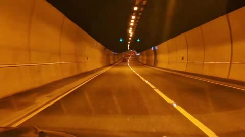 How to safely drive through a tunnel.