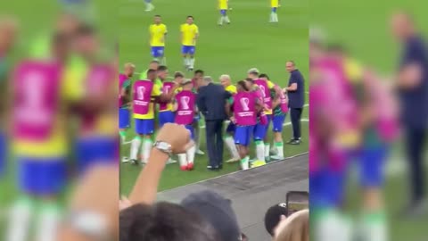 Brazil Players Funny Goal Celebration Dance