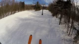 Skiing at Dartmouth Skiway 3/19/2023