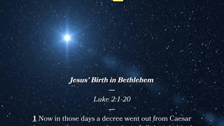 Christian Meme Video: Christmas Video about Luke 2:1-20, Version 1 (12/24/2023)