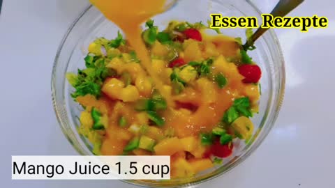 Sweet & Sour Mango Salsa Recipe by RoyalDesiFood