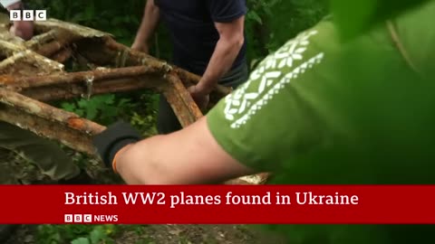 Ukraine finds British WW2 Hurricane planes outside Kyiv - BBC News